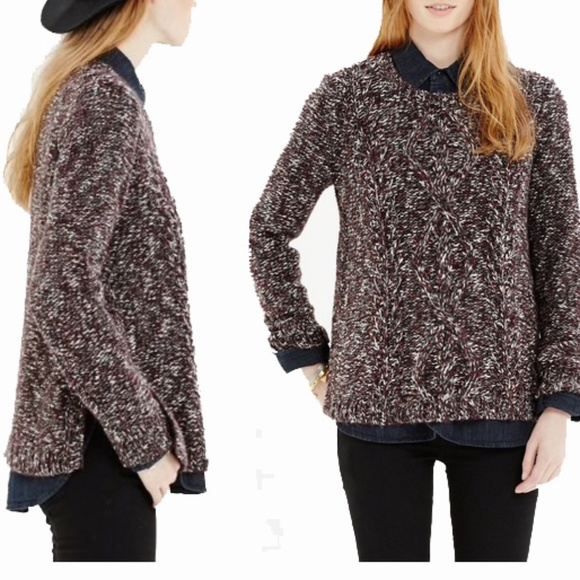 Madewell Sweaters - Madewell Firelight Marled Crewneck Sweater Size L
